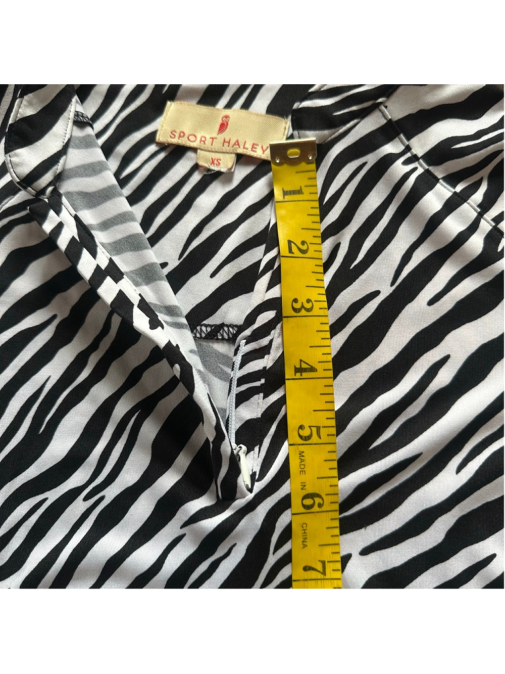 Women's Sport Haley Zebra Print Top Size XS Summer - Picture 6 of 9